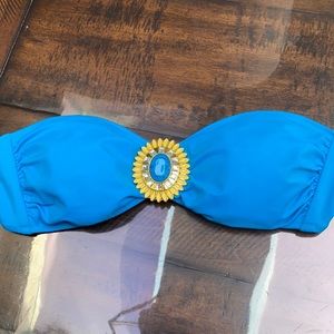 Victoria secret vs blue bandeau sun jewel l spring break angel large gem
